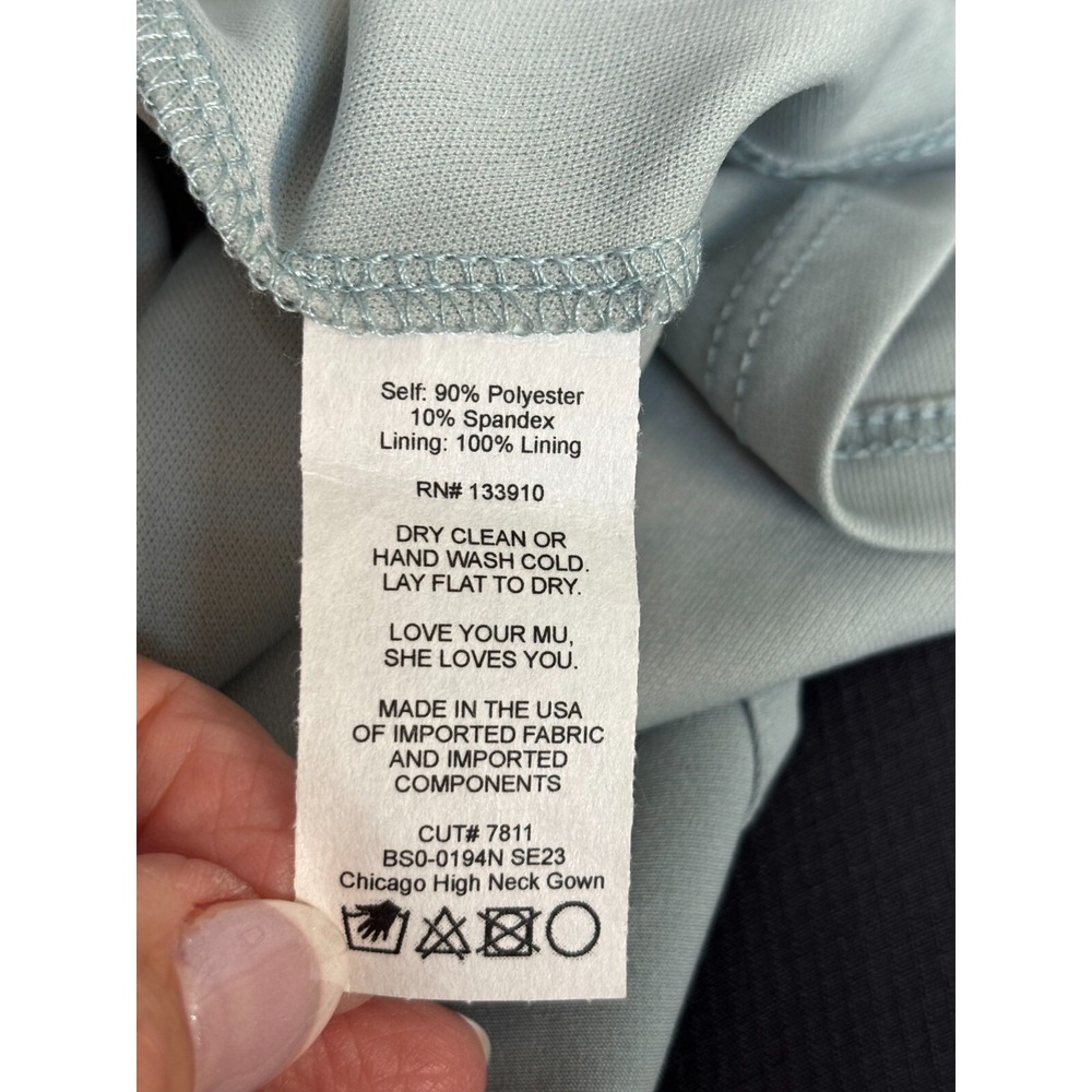 Show me your Mumu Bridesmaid Gown Womens Size XXS Gray Round Neck Sleeveless NWT - Picture 8 of 12
